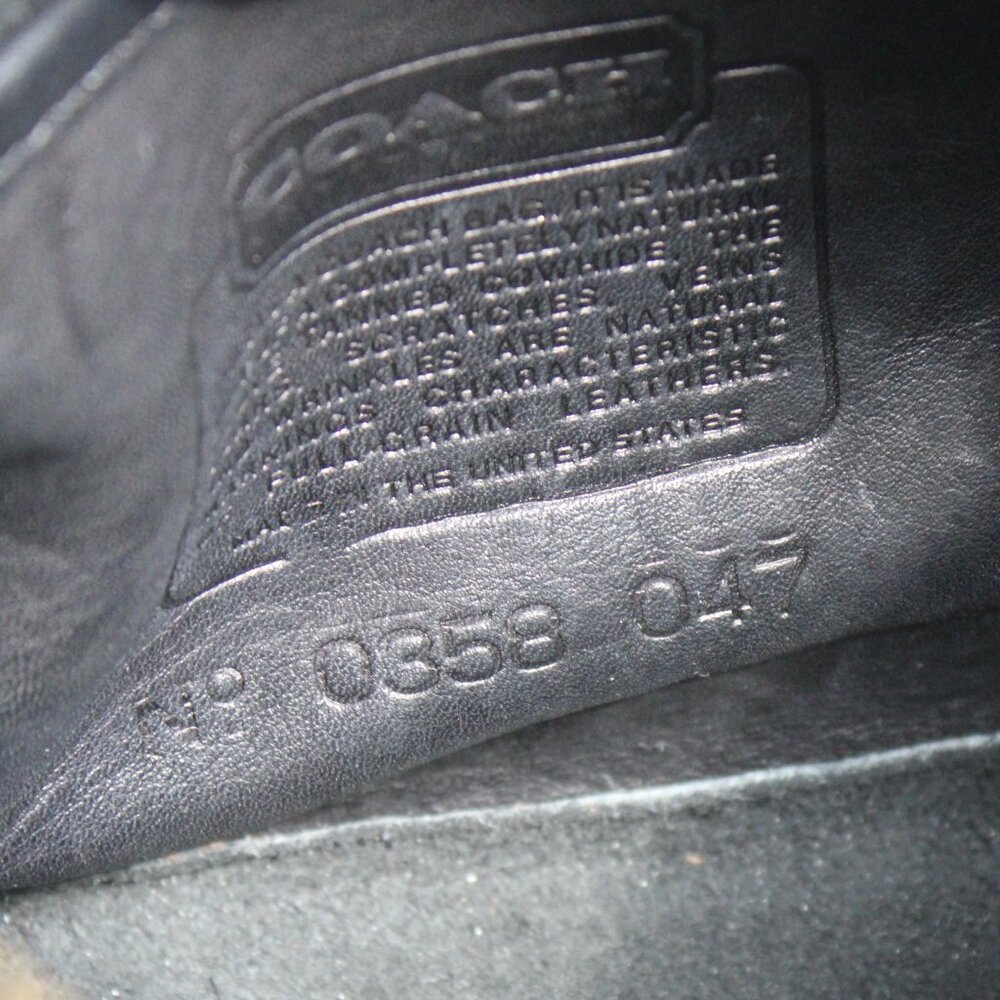 Coach Vintage 80's Black Crossbody Shoulder Crossbody Bag NO 0358-047 - Picture 3 of 7